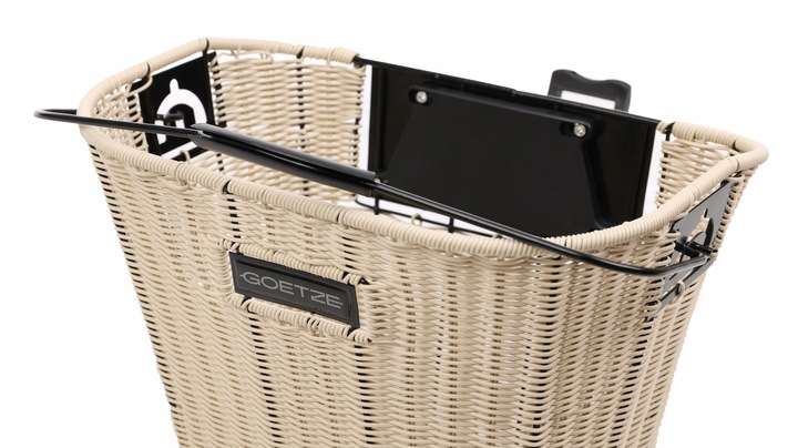 Kosz rowerowy przedni Goetze KR-06 ecru