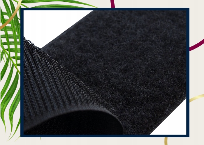 Taśma rzep samoprzylepny do paneli tapicerowanych CZARNY 50 mm - 5