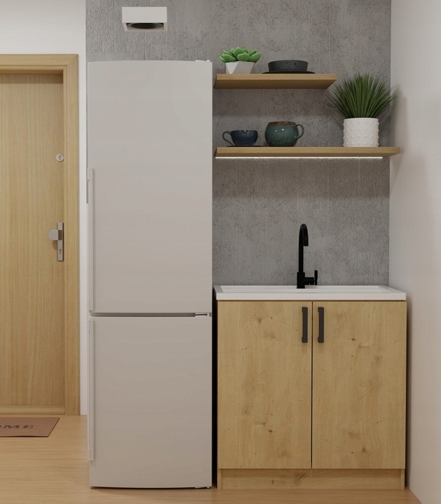 SZAFKA KUCHENNA DOLNA POD ZLEWOZMYWAK KATIA 80 CM DĄB ARTISAN