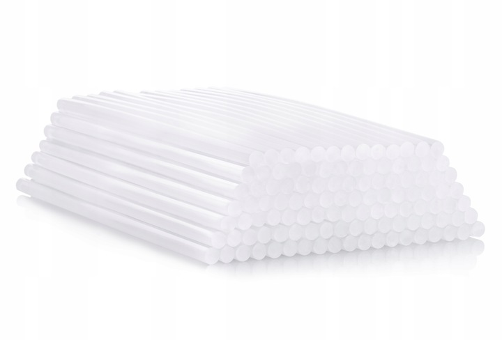 KLEJ NA GORĄCO TRANSPARENTNY DO PISTOLETU WKŁADY KLEJOWE 7MM 125SZT