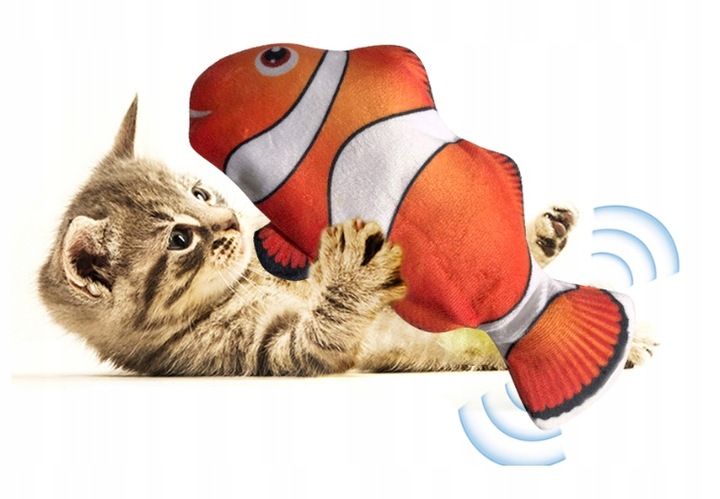 Elektryczna RYBA interaktywna Zabawka dla kota15