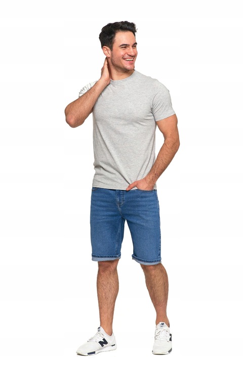 T-SHIRT MĘSKI KLASYCZNY Zestaw Gładka Koszulka Krótki Rękaw 3-PAK