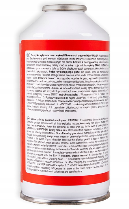 ZESTAW DO NAPEŁNIANIA KLIMATYZACJI AUT CZYNNIK R1234YF + USZCZELNIACZ