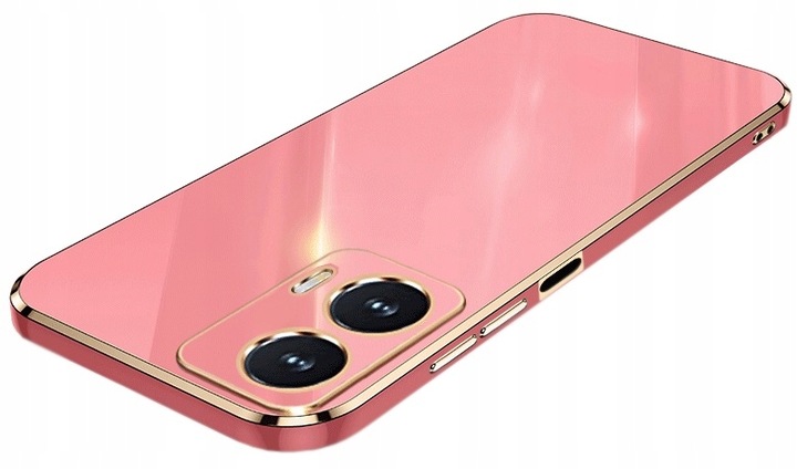 ETUI GLAMOUR GOLD CASE PLATING do MOTOROLA MOTO G85 5G +SZKŁO HARTOWANE