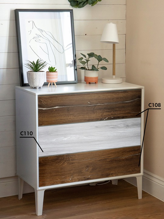 Okleina Drewnopodobna DĄB Folia Meblowa Klejowa 90x210cm Wzory Do