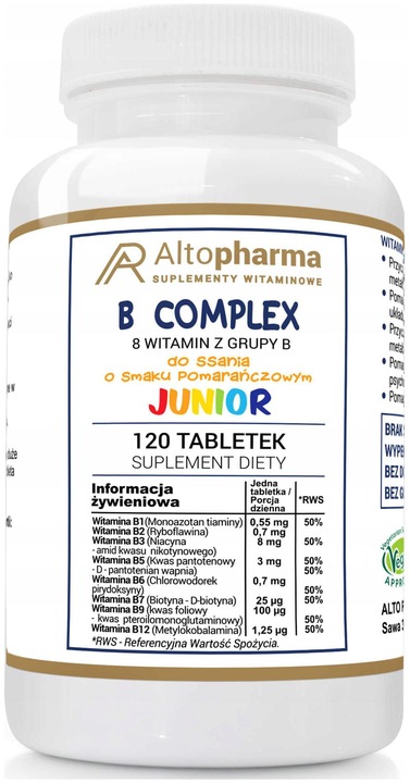 Alto Pharma Witamina B Complex Junior 120T