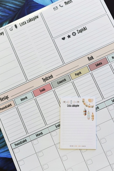 Planer Kalendarz XXL Tablica na lodówkę z magnesem magnetyczna + Pisak