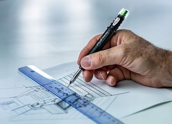 Ołówek automatyczny precyzyjny Pica 7070 0.9mm dla DIY,fachowców i
