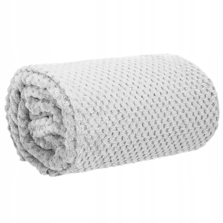 GRUBY KOC CIEPŁY NARZUTA DWUSTRONNA NA ŁÓŻKO KANAPĘ 220x200 cm PLED MIĘKKI