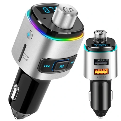 TRANSMITER FM BLUETOOTH ŁADOWARKA 2X USB SD QC 3.0