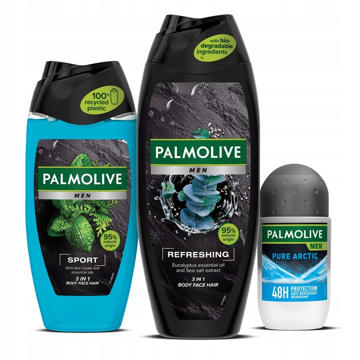 Palmolive Men Refreshing zestaw świąteczny z kosmetyczką