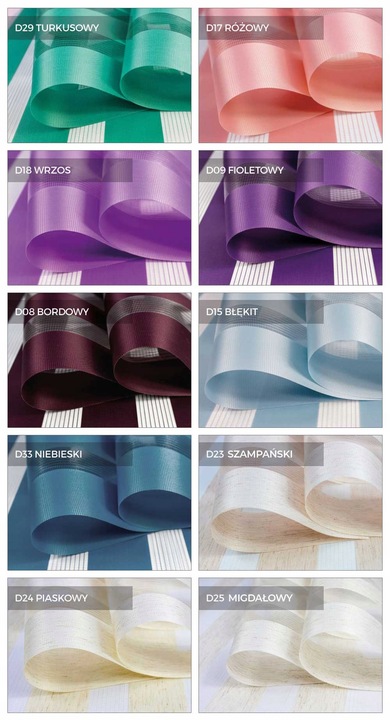 Roleta Dzień Noc na wymiar z napinaczem 56x150 cm