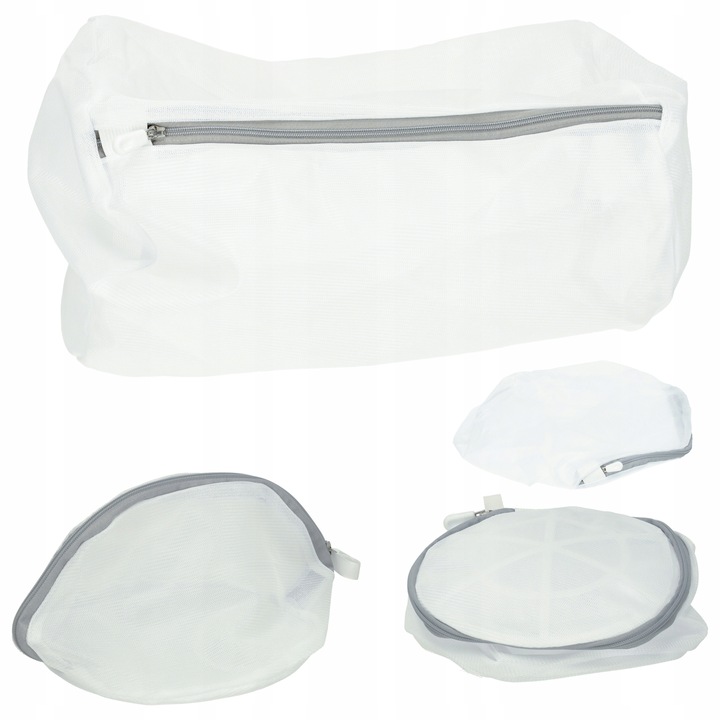 WOREK SIATKA DO PRANIA BIELIZNY SKARPET UBRAŃ WORECZEK Z ZAMKIEM 9 SZTUK