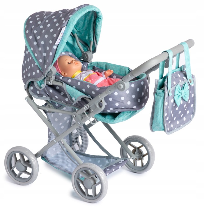 WÓZEK DLA LALEK 3w1 spacerowy głęboki LALKA BOBAS