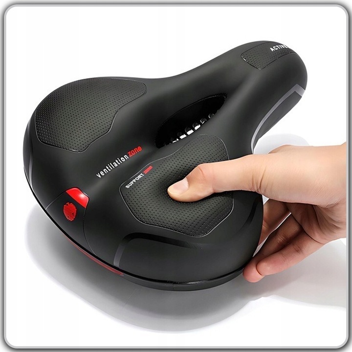 WYGODNE SIODEŁKO ROWEROWE PIANKA WYSOKO ELASTYCZNA + JARZMO DO MOCOWANIA