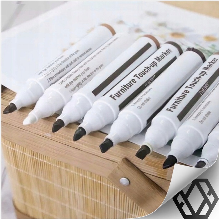 ZESTAW NAPRAWCZY MARKERY DO RYS NAPRAWY PANELI MEBLI DRZWI + WOSK