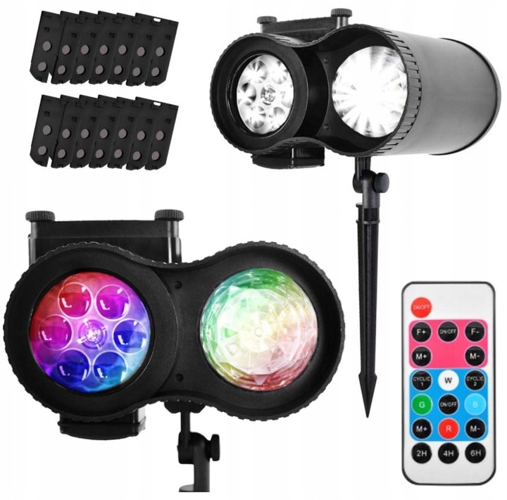 PROJEKTOR LASEROWY ŚWIĄTECZNY NA DOM 12 MOTYWÓW