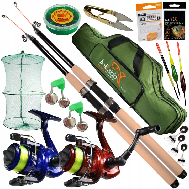 ZESTAW WĘDKARSKI SPŁAWIK 3,0 DWIE WĘDKI KOŁOWROTKI