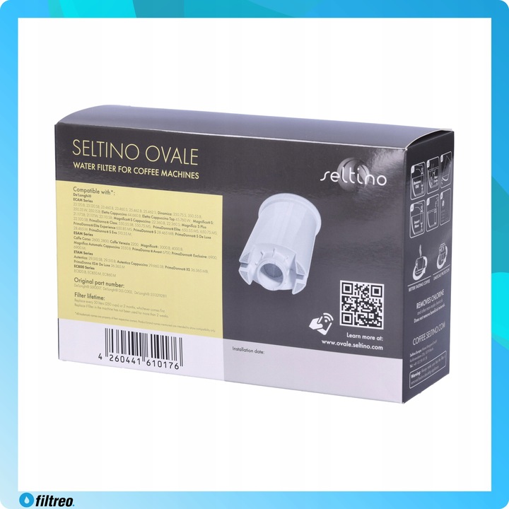 3x Filtry do ekspresu Delonghi Seltino Ovale wkłady wydajne Seltino