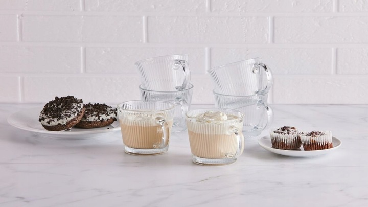 Szklanki Kubki do kawy i herbaty szklane Altom Design Selena 370 ml 6