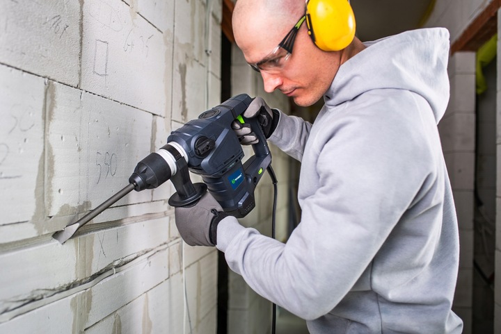 MŁOTOWIERTARKA UDAROWA SDS+ WIERTARKA MŁOT UDAROWY MOCNY ZESTAW WUBER