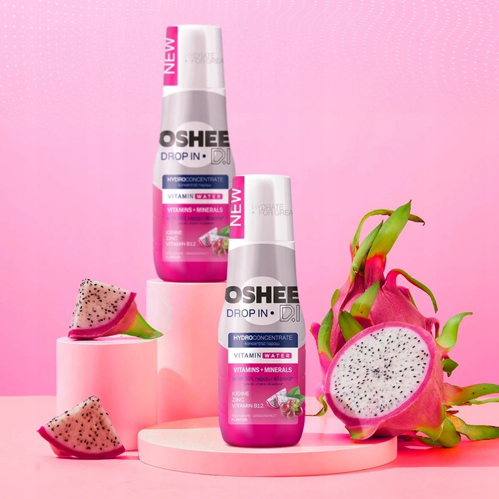 Syropy OSHEE Zestaw: Smoczy Owoc + OSHEE ZERO Grapefruit Koncentraty