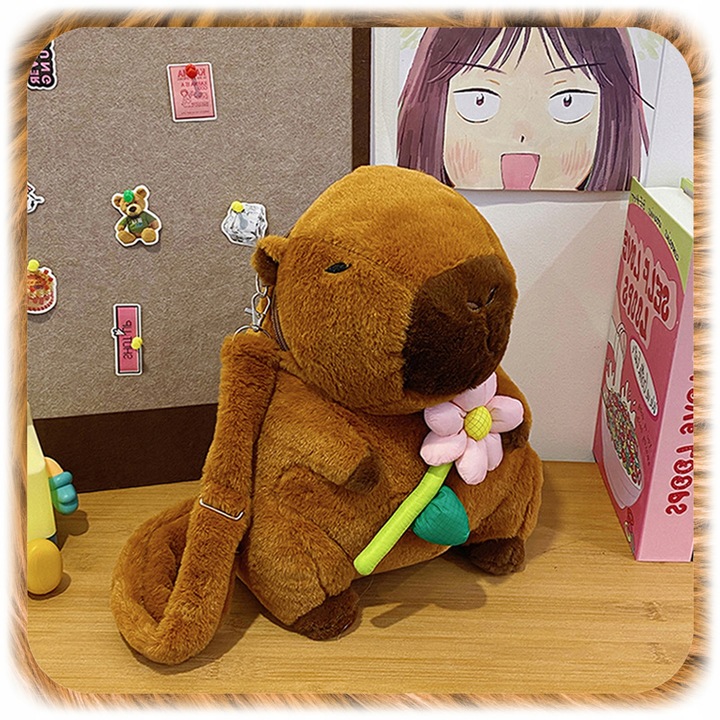 PLECAK PLUSZOWY KAPIBARA PLECACZEK CAPYBARA DO PRZEDSZKOLA SZKOŁY MASKOTKA