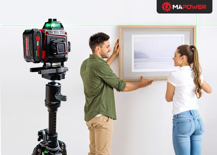 LASER KRZYŻOWY POZIOMICA LASEROWA 360 PŁASZCZYZNOWA LASER ZIELONY +