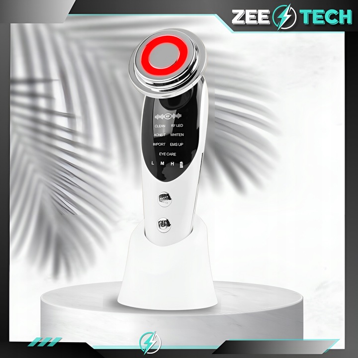 MEZOTERAPIA BEZIGŁOWA 7w1 MASAŻER DO TWARZY ELEKTRYCZNY EMS LIFTING