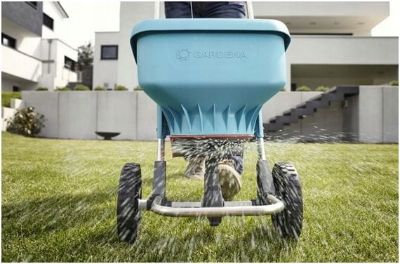 Siewnik rozsiewacz do nawozów trawy soli XL Gardena 0436