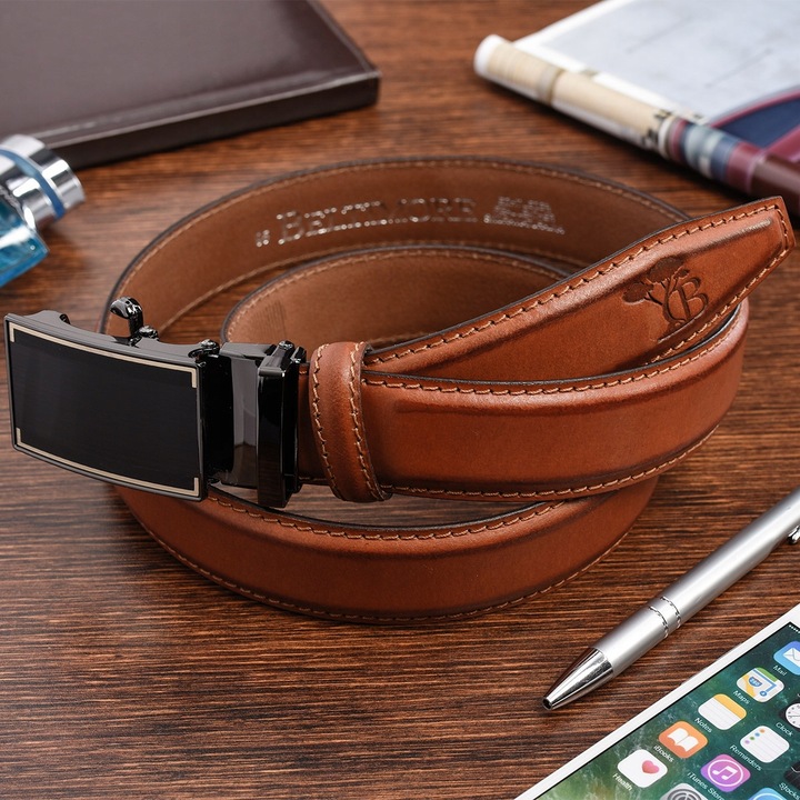 Pasek męski skórzany do spodni automat Beltimore