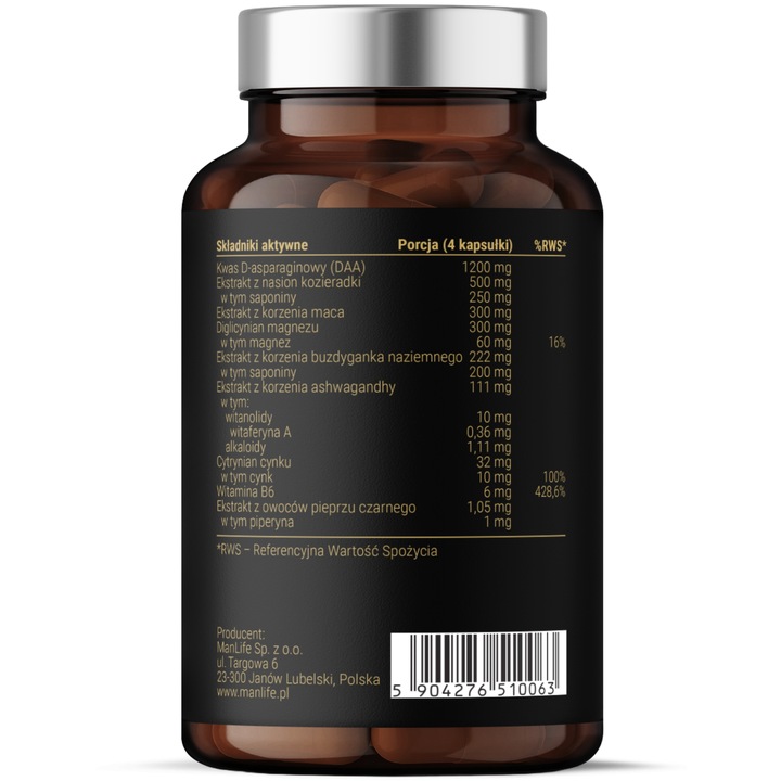 TESTOSTERON tabletki | Booster Testosteronu | Tabletki na potencje