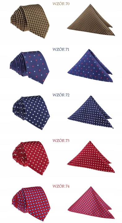 ZESTAW KOMPLET = KRAWAT i POSZETKA ( CHUSTECZKA )