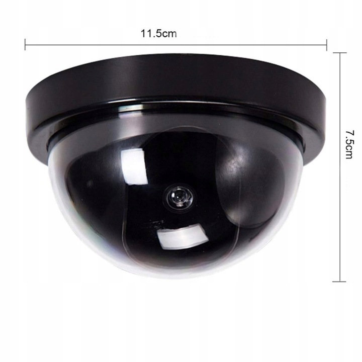 ATRAPA KAMERY PRZEMYSŁOWEJ SZTUCZNA KAMERA KOPUŁKA DIODA MONITORING x
