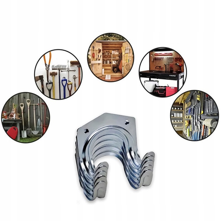 WIESZAKI POJEDYNCZE NA NARZĘDZIA ogrodowe do garażu wieszak uchwyt 20