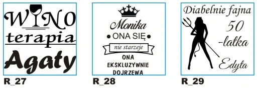 MEGA Kieliszek do wina XXL 530ml Grawer na PREZENT na Ślub Rocznię Urodziny