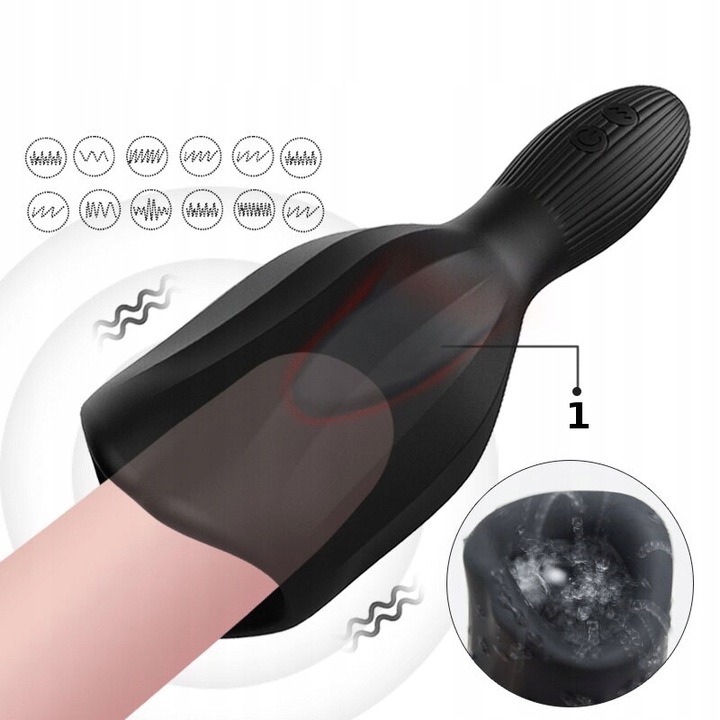 Masturbator Ssający z Językiem, Usta do Loda Cipka