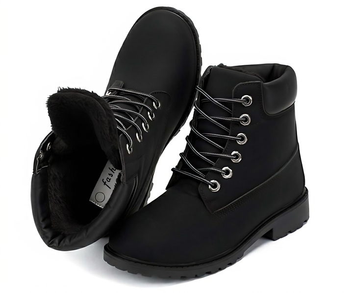 BUTY ZIMOWE DAMSKIE SPORTOWE OCIEPLANE ŚNIEGOWCE TRAPERY BOTKI P4