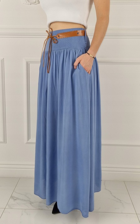 ZWIEWNA DŁUGA SPÓDNICA MAXI DO KOSTEK BOHO DAMSKA