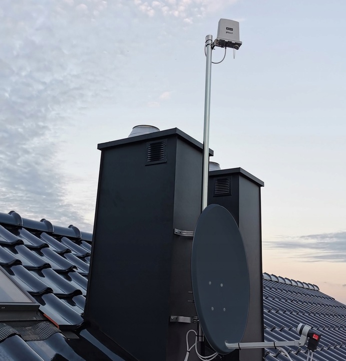 ANTENA SATELITARNA CZASZA TALERZ GRAFIT STALOWA MOCNA FULL HD 4K CORAB