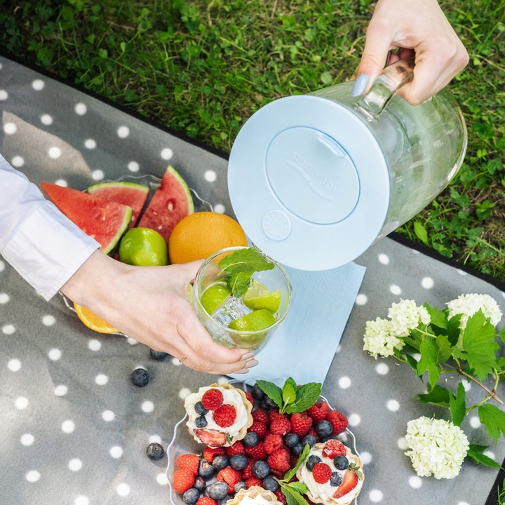 DZBANEK FILTRUJĄCY SZKLANY FILTRY DO WODY Etiuda AQUALOGIS + 3 wkłady