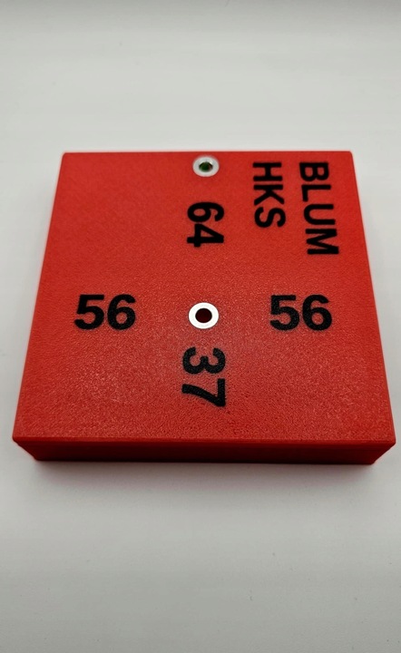 Zestaw Przymiarów do Blum AVENTOS HK-S – wiercenie w korpusie i