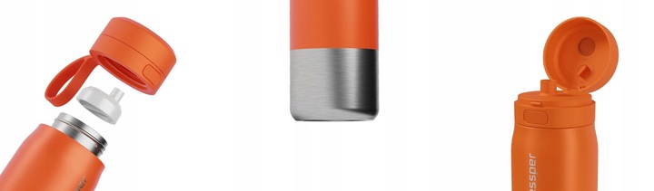 Butelka filtrująca stalowa bidon na wodę z filtrem WESSPER B2 ACTITEX