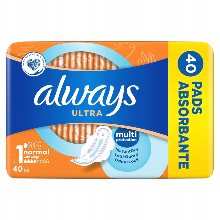 Always Ultra Normal Podpaski ze skrzydełkami 40 szt