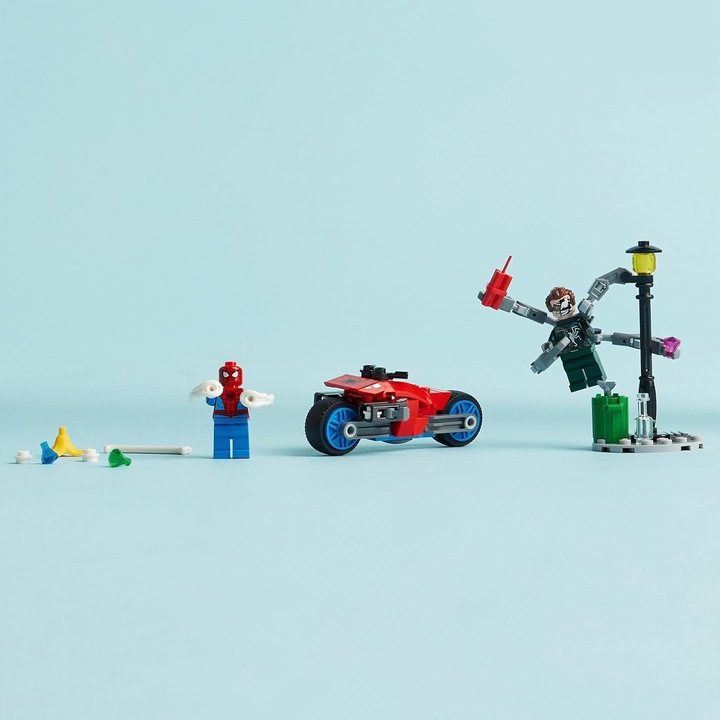 LEGO MARVEL 76275 POŚCIG NA MOTOCYKLU SPIDER MAN VS DOC OCK zestaw klocków