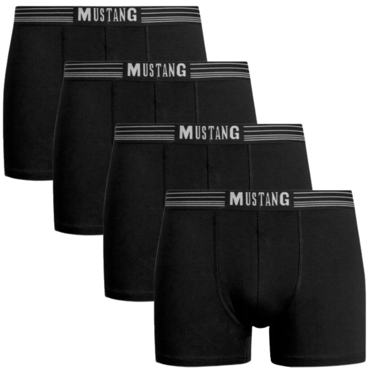 Majtki Bokserki Mustang r. L CZARNE 4 SZTUKI