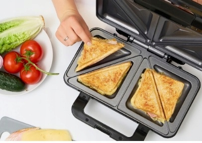 Opiekacz MPM MOP-20M srebrny/szary 900 W