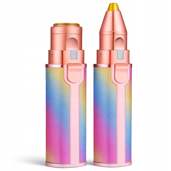 Golarka damska I trymer 2w1 do brwi twarzy i ciała I USB LED bez