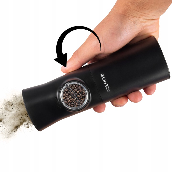 ELEKTRYCZNY MŁYNEK DO SOLI I PIEPRZU GRAWITACYJNY AKUMULATOROWY USB-C 2SZT