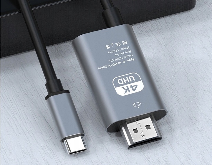 KABEL ADAPTER USB-C 3.1 TYP C DO HDMI 4K MHL 2m
